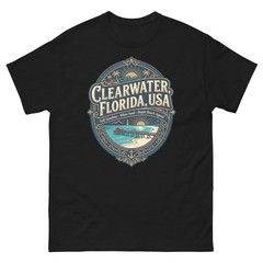 Clearwater Florida White Sand Graphic T-Shirt Unisex Travel Tee