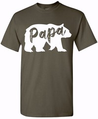 Papa Bear Funny T-Shirt Cotton T-Shirt for Dad – Stylish Everyday Wear