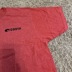 New! Costa Del Mar T-Shirt Mens X-Large Red Heathered Short Sleeve Graphic Tee