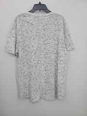 Brooklyn Cloth Shirt Mens XL White Black Speckle Crew Neck Short Sleeve Y2K