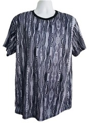 NWT SUPER SHINE by Drill Clothing Co. UNIQUE Knit Print Short Sleeve SHIRT SizXL