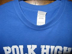 Mens Al Bundy Polk High #33 Blue T-Shirt Jersey Married With Children Size M
