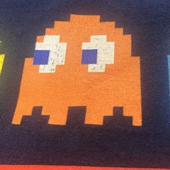 Pac-Man Ghosts Logo By C-Life Group Short Sleeve Medium Shirt Games Video Arcade