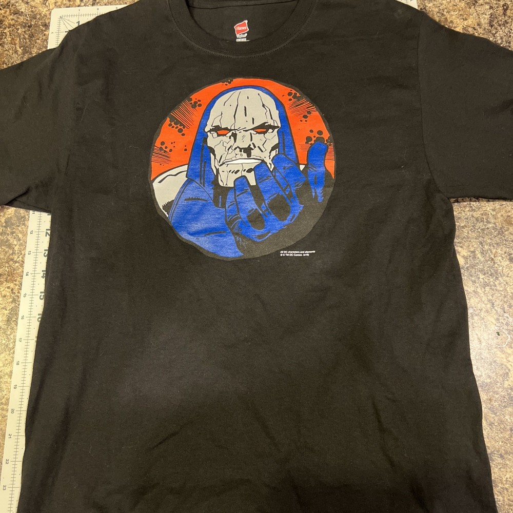 Darkseid T-Shirt Tee – DC Comics Men’s M Med Black New