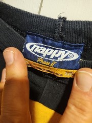 90’s Nappy Brand T-shirt Yellow Black W Red 28 Logo Size XXL Limited Edition