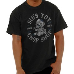 Funny Cartoon Movie Sid’s Toy Chop Shop Joke Womens or Mens Crewneck T Shirt Tee