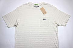 Scotch & Soda Textured Pocket T-Shirt Mens XL White Crew Neck Cotton Stretch