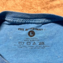 Feel Better Daily Mens Blue Mineral Wash Be Kind To Yourself Sun Graphic Large