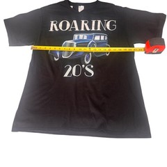 Roaring 20’s Vintage Car Graphic T-Shirt Men’s Large Black Classic Auto