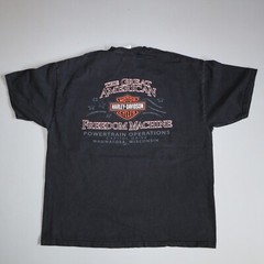 Vintage Harley Davidson Shirt Motorcycle Blue Gradient Flames Y2k Choppers