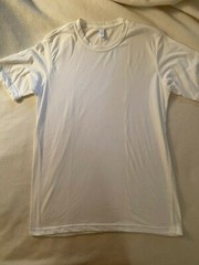 Next Level Apparel Men’s T-Shirt Crew White Short Sleeves Cotton Blend, Med NWOT
