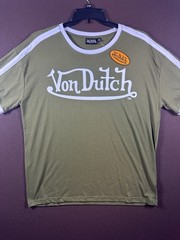 Von Dutch T Shirt Mens Medium Spellout Logo Graphic Streetwear NWT
