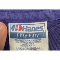 VINTAGE Cincinnati Ohio T-Shirt Tee Mens Large Purple Graphic Made In USA Hanes