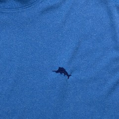 Tommy Bahama Island Shirt Large Blue Marlin Golf Men Hike Preppy Casual Outdoors