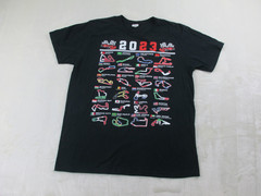 Formula 1 Shirt Mens Extra Large Black Cotton Racing Tracks 2023*