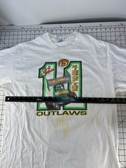 Vtg 90s Y2K Steve Kinser World Of Outlaws Sprint Car Circle Dirt Track Race Tee