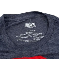 Marvel Comics Retro Classic Captain America Shield T-Shirt Heathered Blue XL