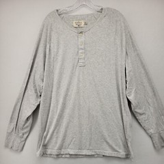THE NORMAL BRAND SAINT LOUIS MEN’S SHIRT GRAY SIZE 2XL XXL PULLOVER HENLEY LOGO