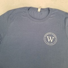 Windward School Men’s Large Blue T-Shirt Short Sleeve Crewneck Classic Casual