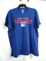 47 Brand New York Rangers Men’s Large Blue Graphic T Shirt L/G