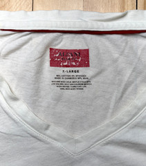 Nordstrom Alfani Men’s Slim Fit Stretch White V-Neck Short Sleeve T-Shirt Sz XL