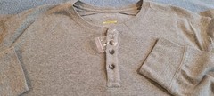 Apt 9 Premier Flex Grey LS Henley Sz XXL NWT