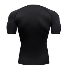 Men’s Compression Gym T-Shirt Quick Dry Short Sleeve Fitness Running Tee Shirt