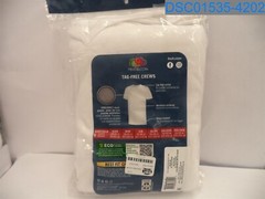 Qty= (1 pack of 5) Fruit of the Loom: Men’s XL White Crew Cut T-Shirts