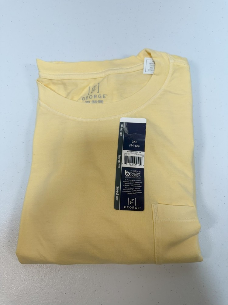 Men’s Shirts, (New w/tags), George Short Sleeve Crew Neck Pocket Tee 3XL (54-56)