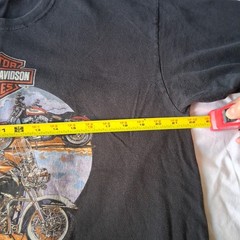 Harley Davidson Pat Rogers Speedway Tshirt Sz XL Black -3 Harley Cycles Graphic