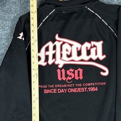 VTG Mecca USA Track Jacket Chase The Dream Medium Fleece Full Zip Streetwear Rap