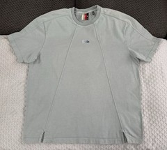 KITH Garment Dyed Paneled Tee T Shirt Light Indigo Blue Size XL SS20 Cotton