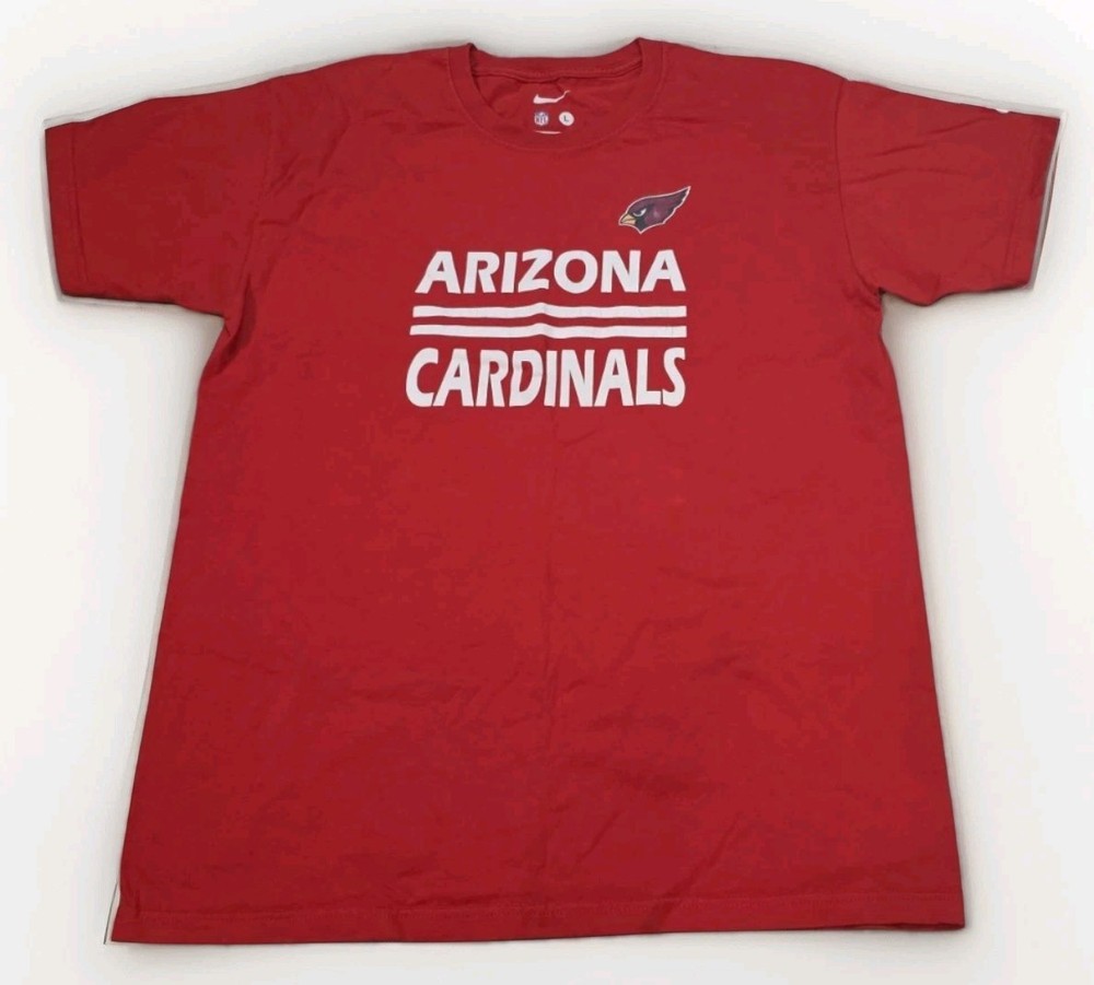 Nike Arizona Cardinals Men’s Red Football T Shirt Size L Preloved