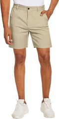 PULI Men’s Golf Dress Shorts Flat Front Hybrid 7 Inch Lightweight 38, Khaki