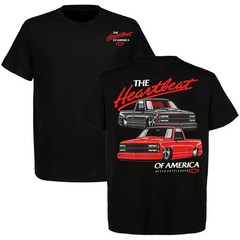 OBS Chevy Truck Shirt Heartbeat of America Pickup Graphic Tee Vintage GM T-Shirt