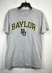 Russell Mens Gray University Baylor Short Sleeve Round Neck T Shirt M (38-40)