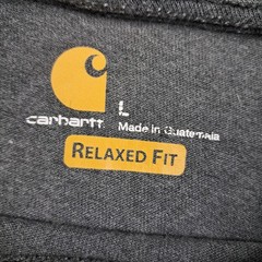 Carhartt T Shirt Large Men’s Grey Cotton Work Wear Graphic Relaxed Fit Paddock