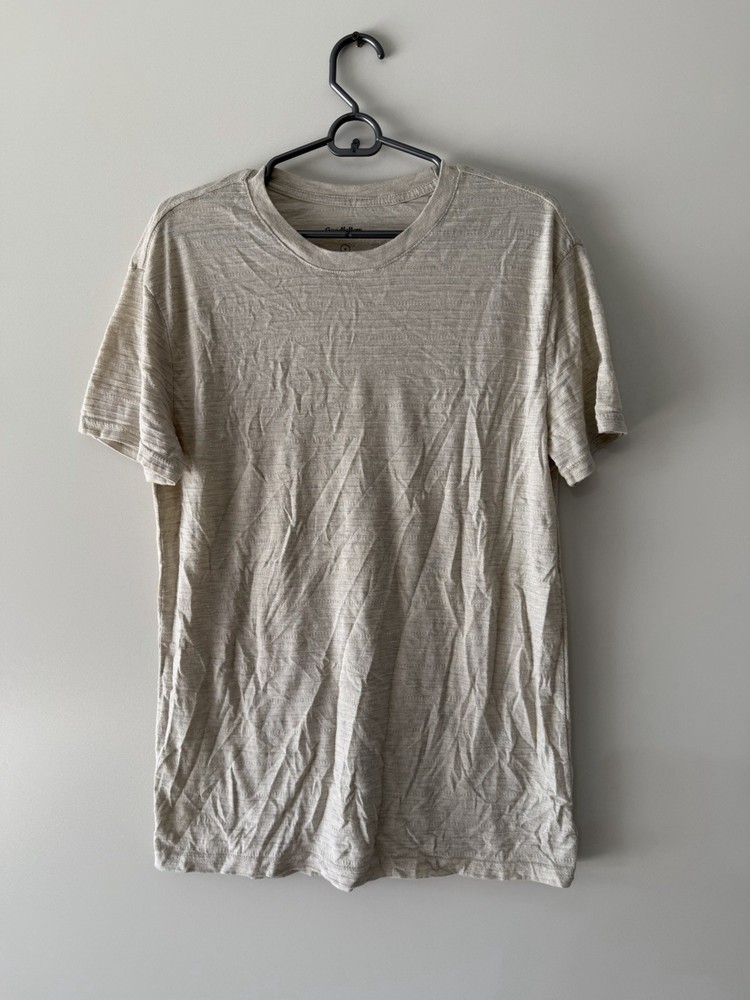 Goodfellow & Co Men’s Slim Fit Medium Beige Tshirt Short Sleeve