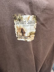Coastal Classics Da Surf Shack Maui Hawaii Brown Graphic T-shirt Size Adult XL