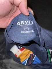 A8 Orvis Fly Fishing Equipment Dark Blue T-Shirt Mens Size XL Brand New NWT