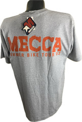 Mecca Men T-Shirt Vintage Y2K Summer Bike Heather Hip Hop Gray NWT L