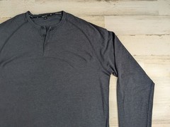 Public Rec Shirt Mens Extra Large Navy Performance Stretch Go To Henley