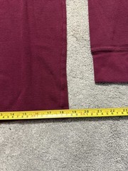 Polo Ralph Lauren Mens Large Shirt Waffle Knit Thermal T Maroon L/S Pull on Logo