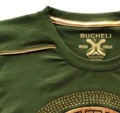 Men’s Bucheli T Shirt,Soft Cotton,Stretch,Italian Style M L…E2.B