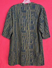 Vintage 90s Smash Short Sleeve Stretch XL T-shirt Black Gold Geometric Pattern