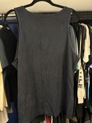 Rare Y2K The Mountain Skullbone Men’s Tank Top Size L Black Reaper Graphic Goth