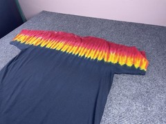 Hand Dyed by Sundog Men’s Graphic T Shirt Size XXL Black Red Yellow Dog Graphic
