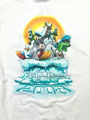 Disney Blizzard Beach 2008 Size XL Graphic Tee With Mickey Donald and Goofy