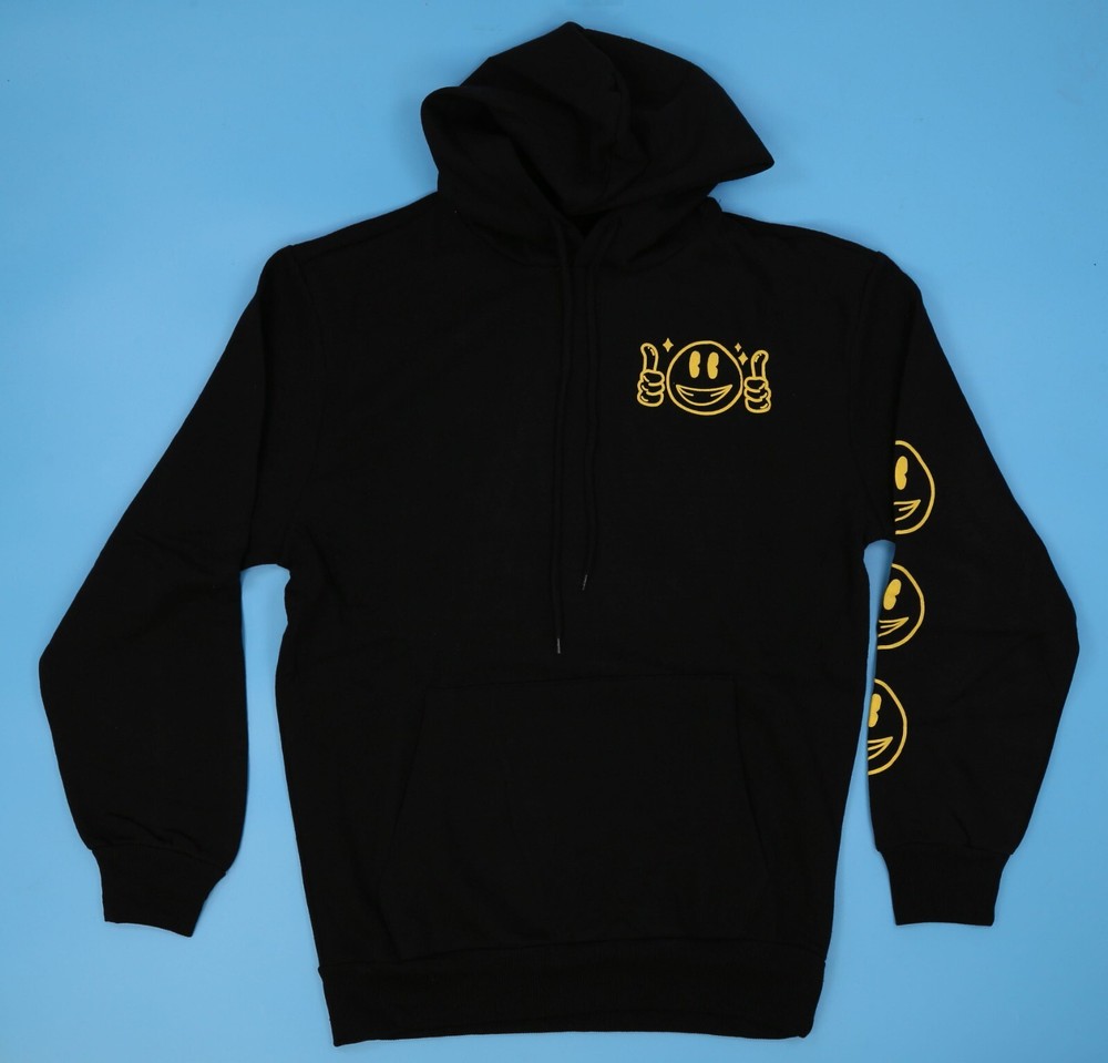 CHEMISTRY Men’s Hoodie Pullover Athletic Long Sleeve Sweatshirts XL Black.