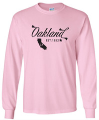 Oakland California State T-Shirt Graphic Tee Unisex Apparel Custom Text 